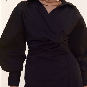 Zara Poplin Wrap Dress